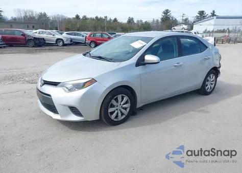 2015 Toyota Corolla Le z USA, uszkodzony, nr VIN 2T1BURHE3FC411764